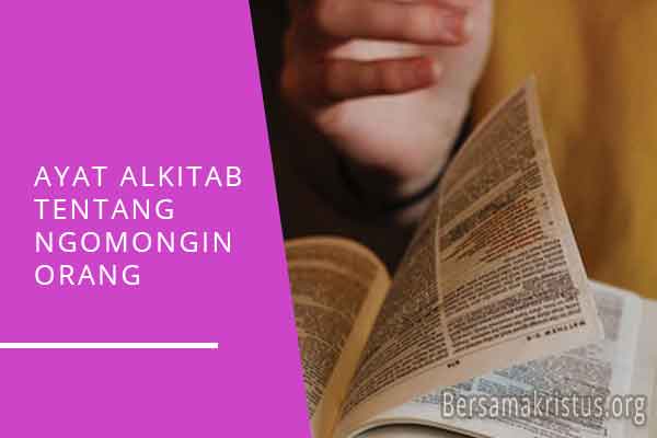 ayat alkitab tentang ngomongin orang